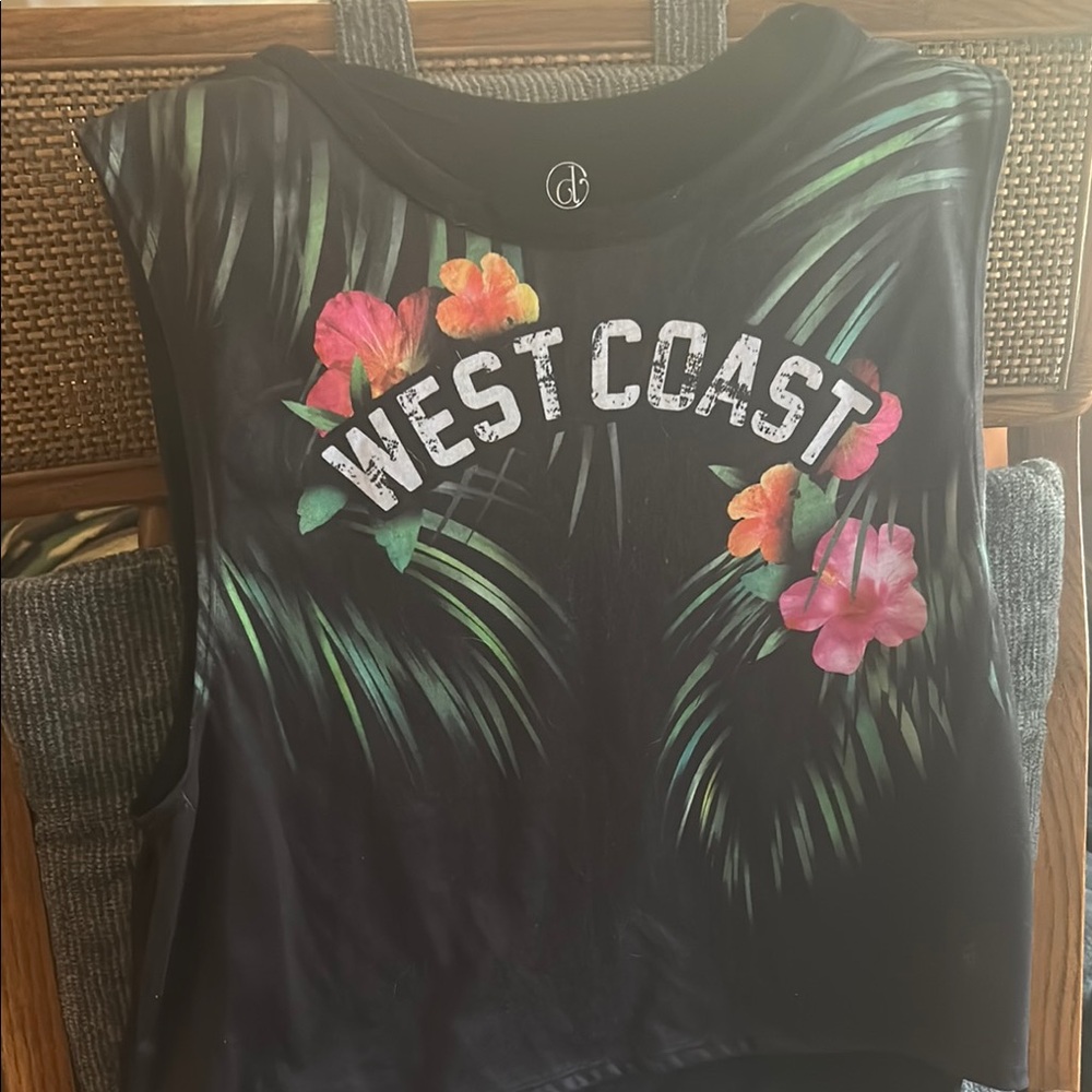 West Coast Cutie Tee and Purple corset tee